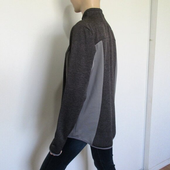 NIKE Top Size Large Gray Dri Fit Pullover 1/4 Zip - Picture 6 of 10